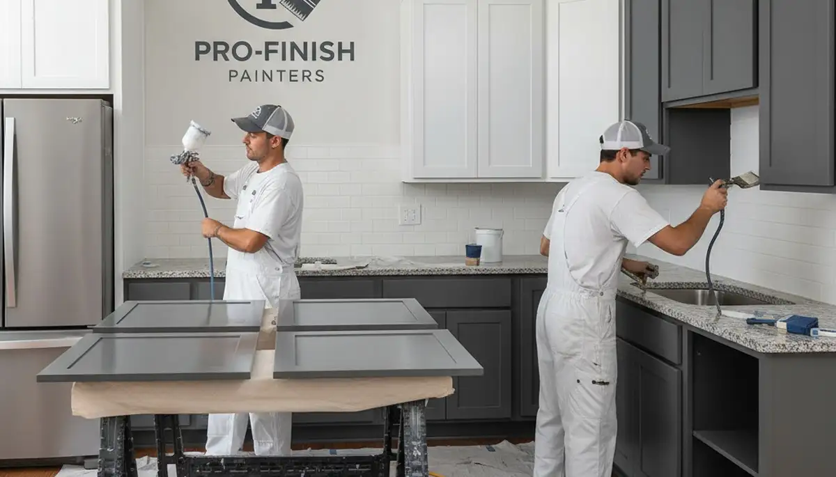 Cabinet painting in Charleston, SC by Charleston Paint Pros for durable coastal kitchen finishes