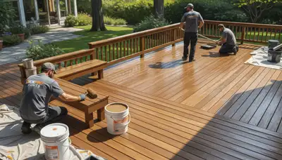 Deck painting service in Charleston, SC for weatherproof wood protection and curb appeal