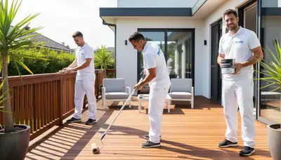 Charleston, SC deck painting by Charleston Paint Pros for durable, weather-resistant outdoor wood protection