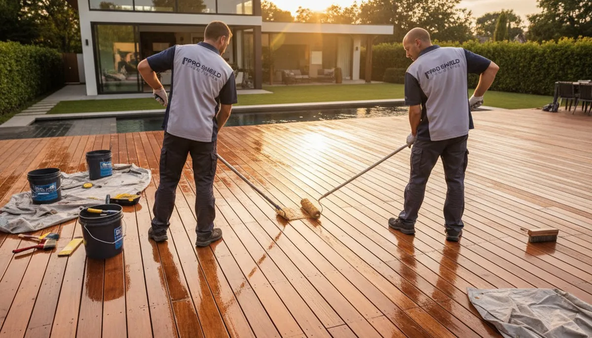 Charleston, SC deck sealing service protecting wood from salt air, sun, and humidity