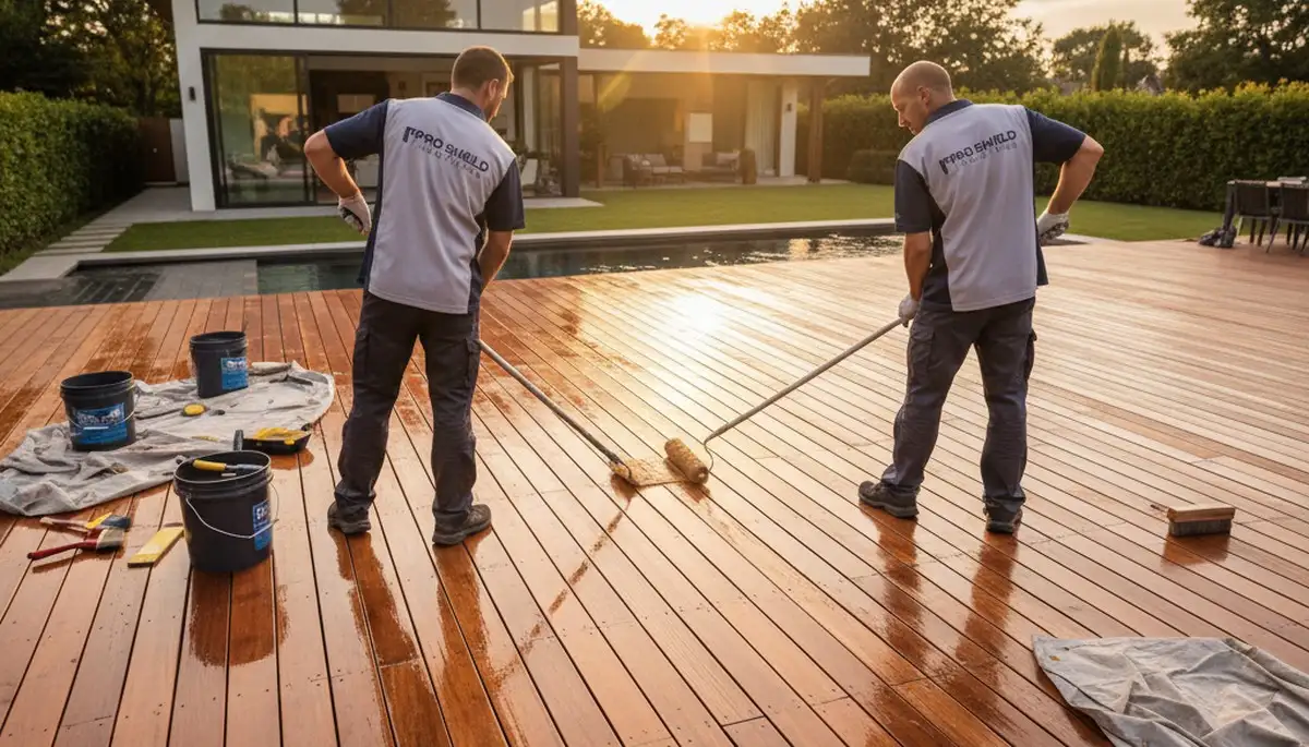 Charleston, SC deck sealing service protecting wood from salt air, sun, and humidity