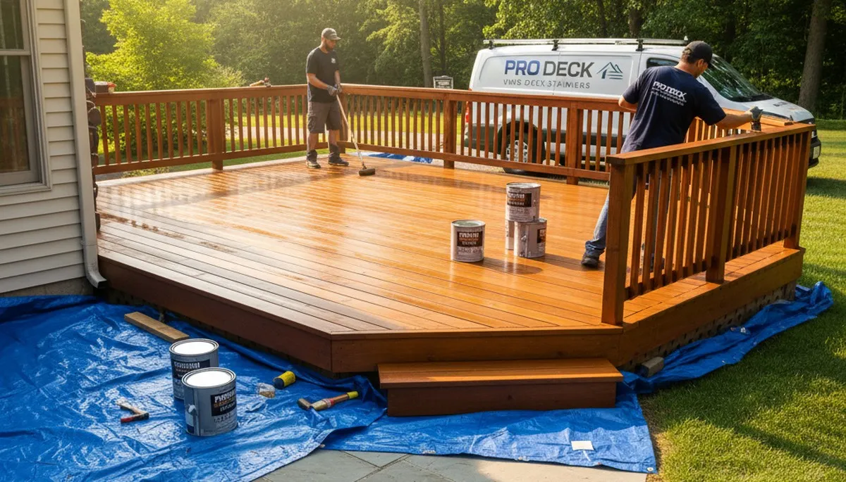 Deck staining services in Charleston, SC by Charleston Paint Pros