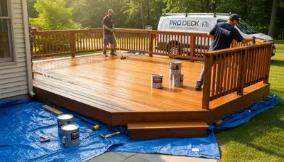 Deck staining services in Charleston, SC by Charleston Paint Pros