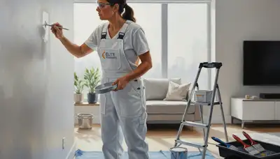 Charleston, SC paint touch-up service restoring chipped, scuffed walls for a clean finish