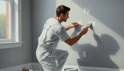 Charleston, SC painting pros touch up chipped and faded interior walls for a clean finish