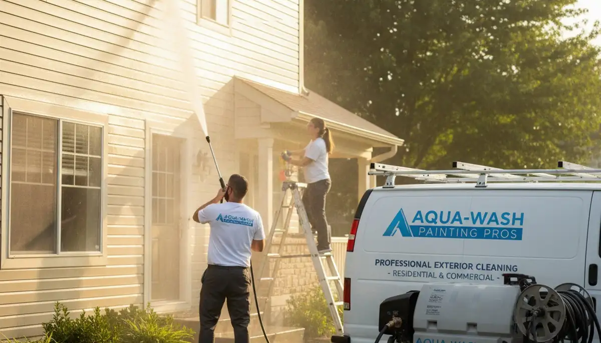 Vinyl siding pressure cleaning for Charleston, SC home exterior by Charleston Paint Pros