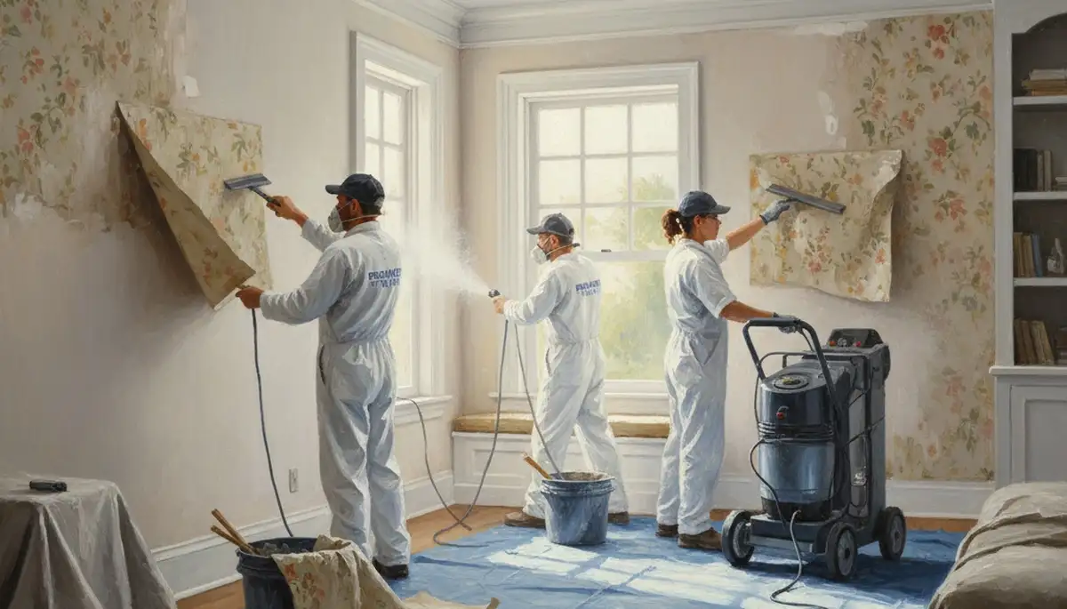 Professional wallpaper removal prep in Charleston, SC for historic home walls